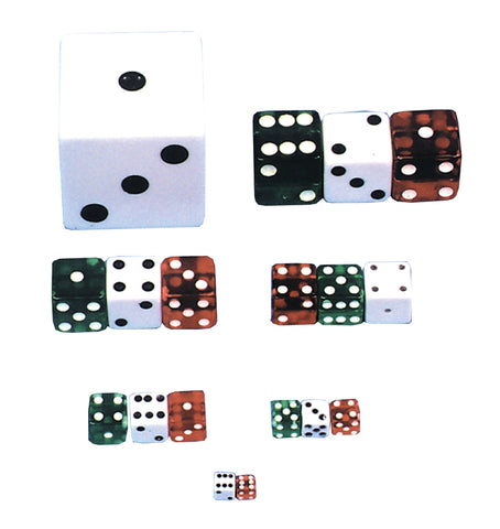 Dice 3-4 Inch Green 1 Die