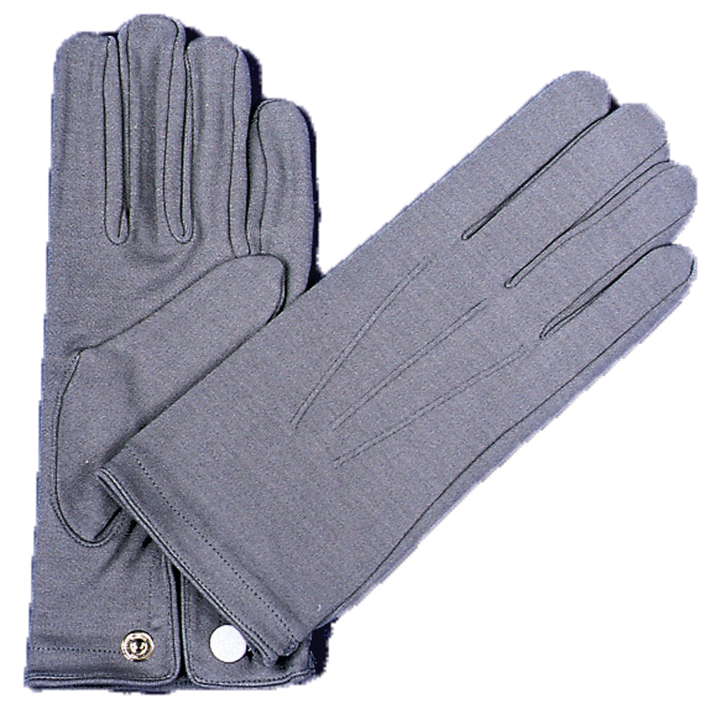 Gloves Nylon W Snap Mens Grey