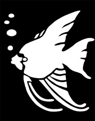 Stencil Tropical Fish