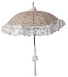 Parasol Dlx Lace Ruffle White