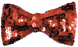 Bow Tie Sequin Red