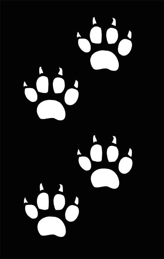 Stencil Paw 4 Claw Hvy Plast