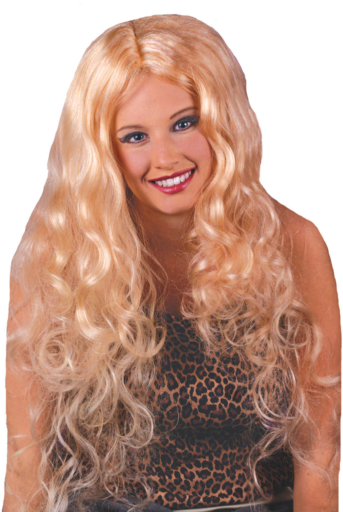 Wig 30 Inch Curly Blonde