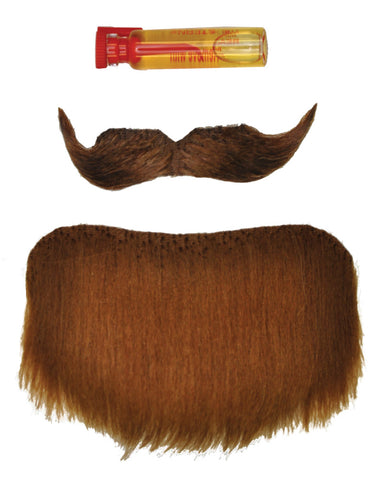 Mustache Goatee Amigo Brown