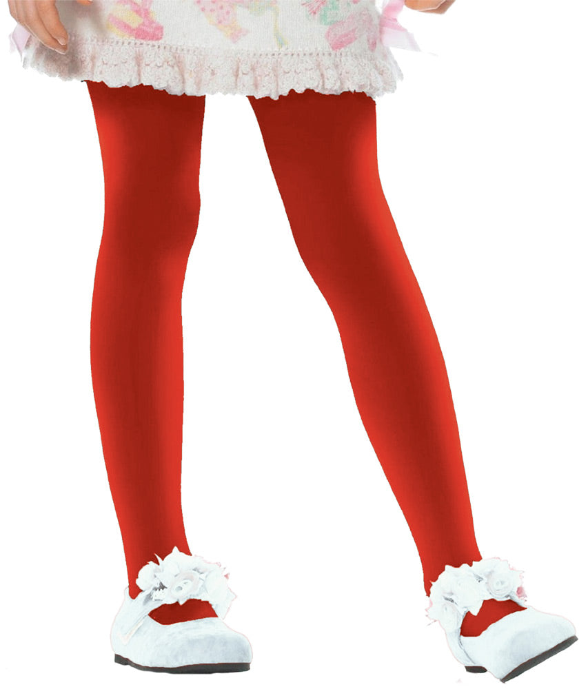 Tights Child Red Med Sz 4 To 6