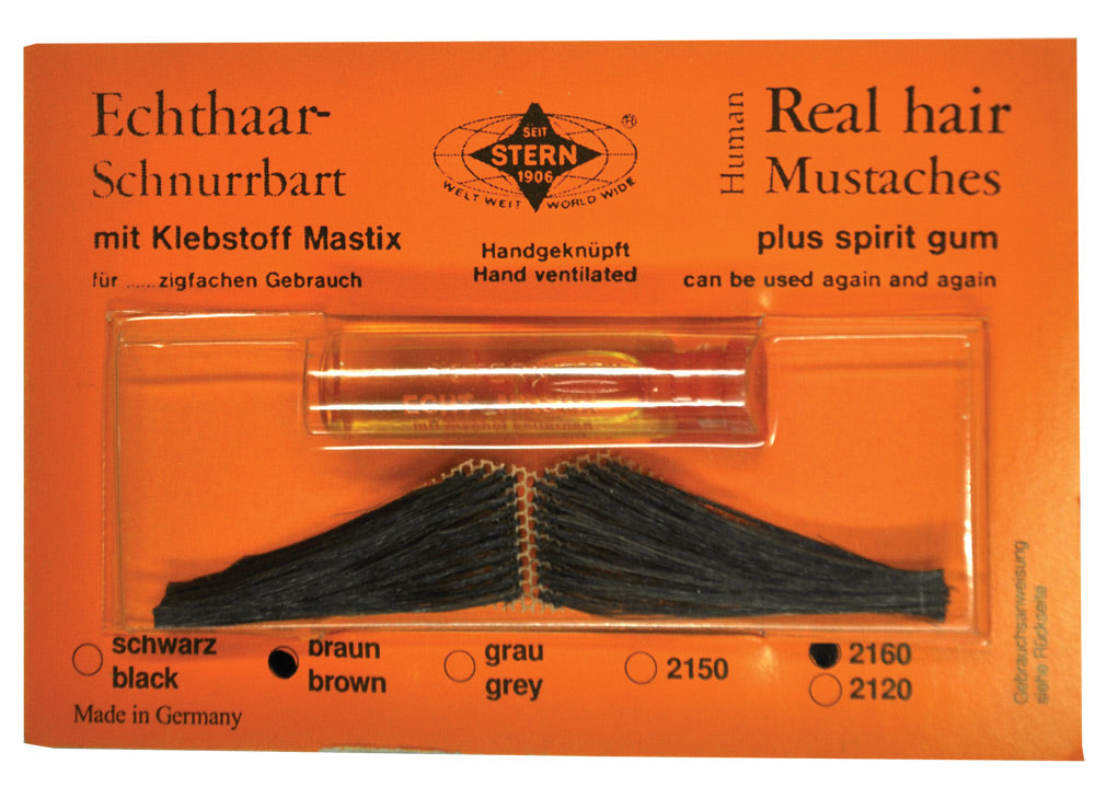 Mustache Real Hair Ital Blk