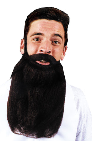 Mustache Beard Brown 14in