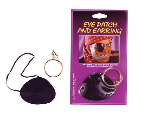 Eye Patch Satin W Earring