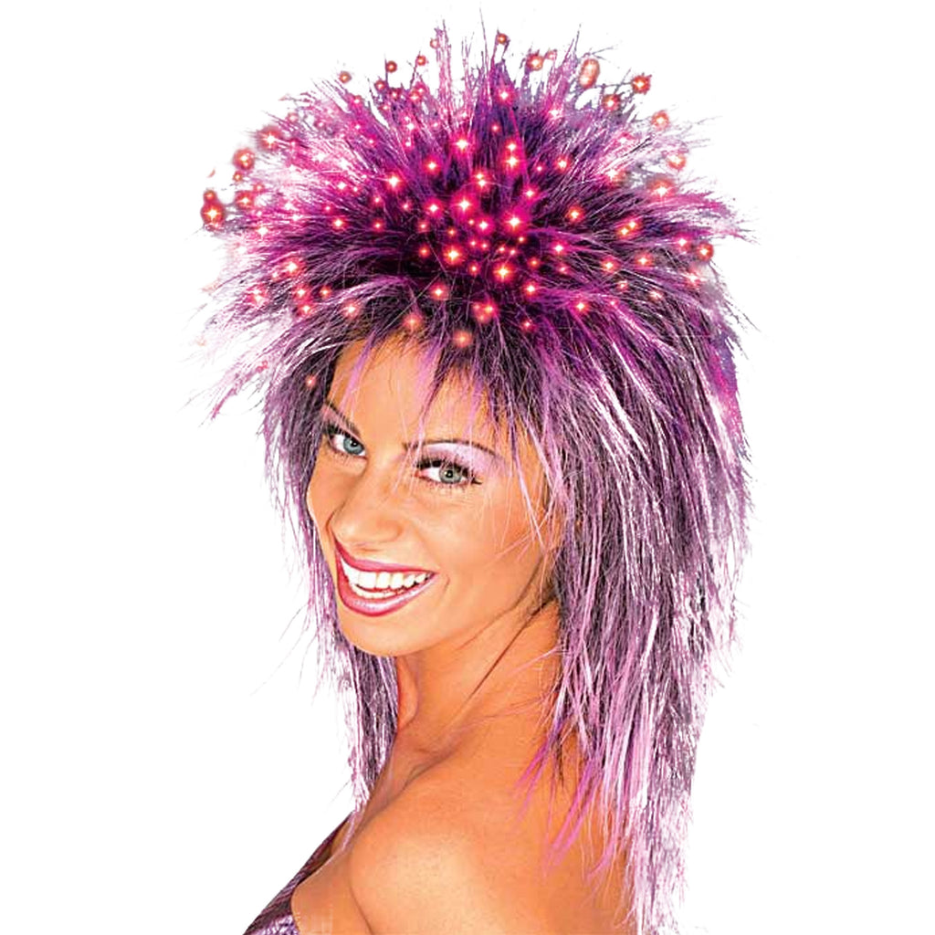 Fiber Optic Wig Purple