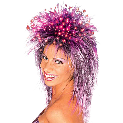 Fiber Optic Wig Purple