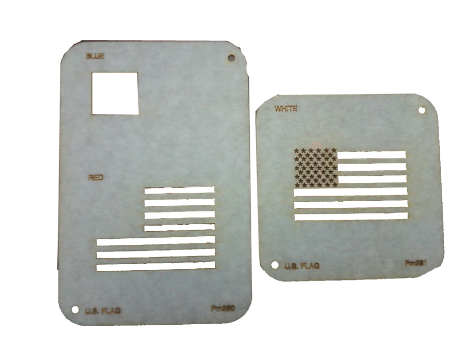 Stencil American Flag