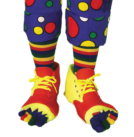 Clown Shoes And Toe Sock Set