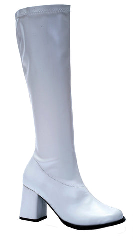 Go Go Boot White Size 10