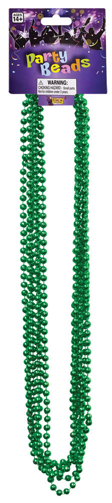 Beads 33in 7 1-2mm Green