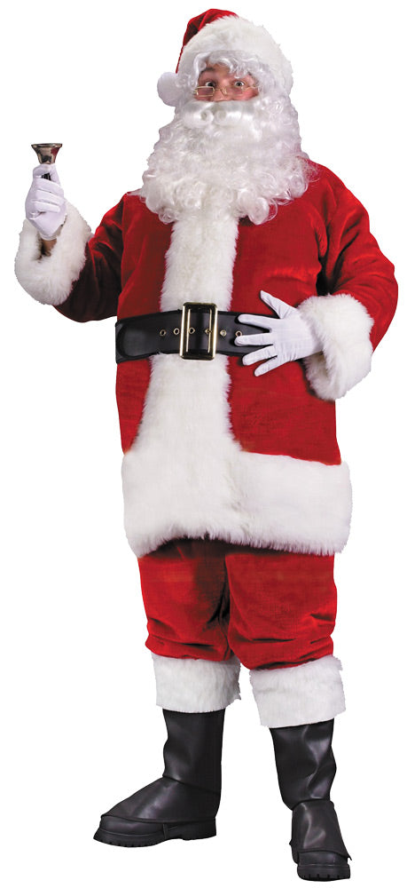 Santa Suit Prem Pl Red Lrg