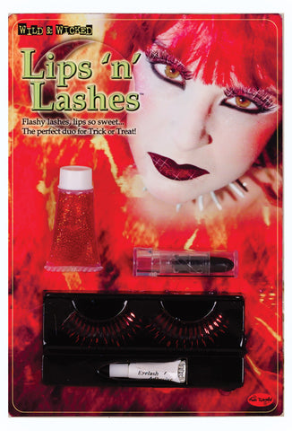 Lips And Lashes Devil Red