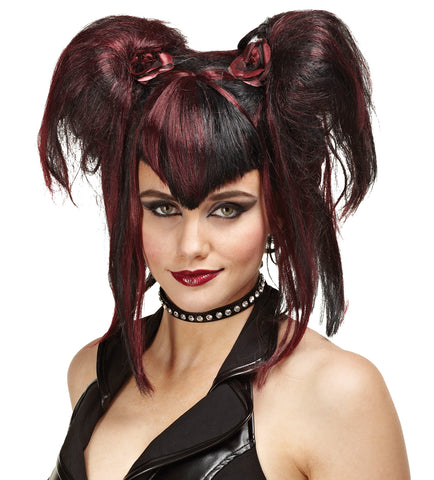 Wig Bad Fairy Black Red