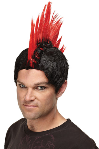 Wig Punk Rocker Red