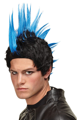 Wig Punk Rocker Blue