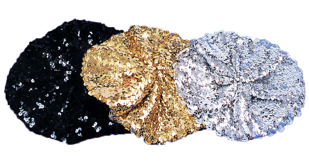 Beret Sequin Black