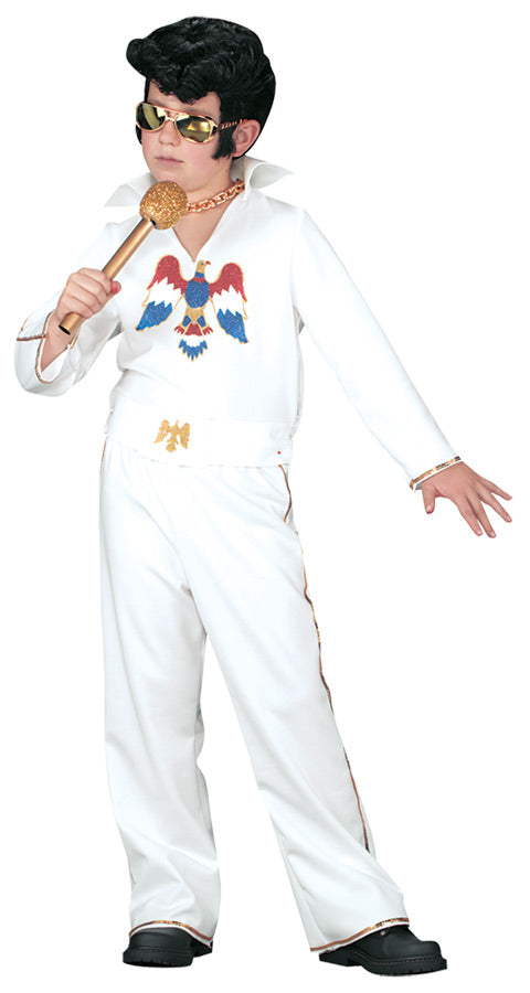 Elvis Child Wht Jumpsuit Sm