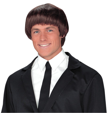 60s Band Member Brown Wig