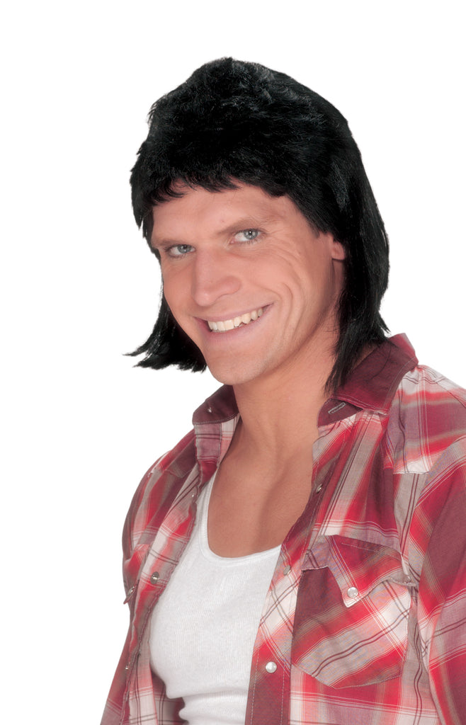 Mullet Wig Black