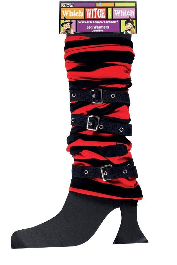 Legwarmer Rd-bk W Buckle