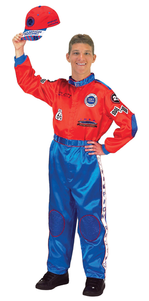 Racing Suit Adult Red Blue