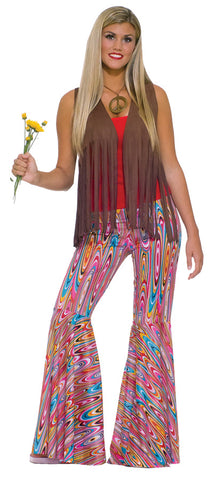 Wild Swirl Bell Bottom Pants