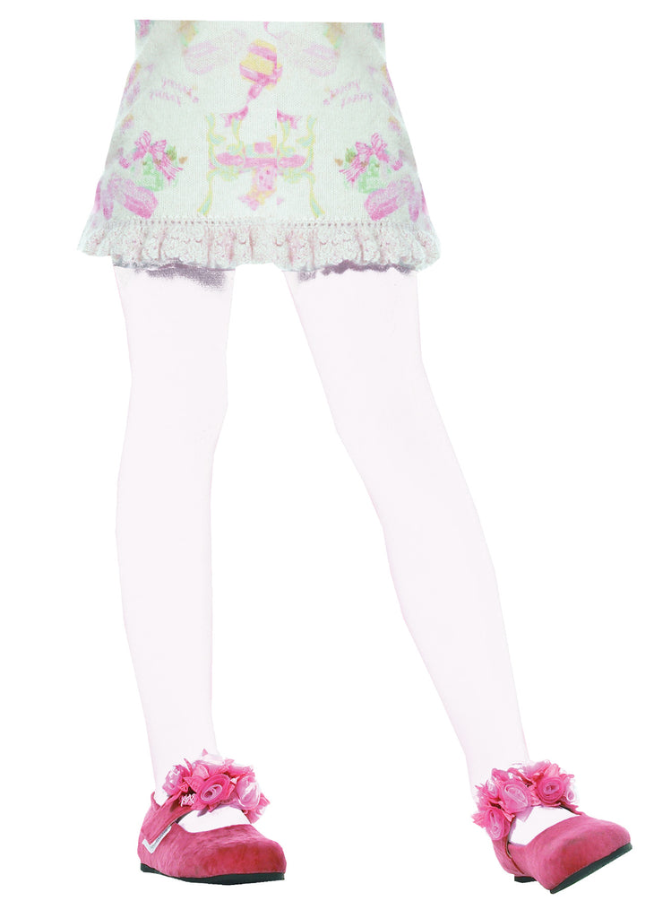 Tights Child White Medium 4-6