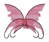 Wings Butterfly Pink W/blk Trm