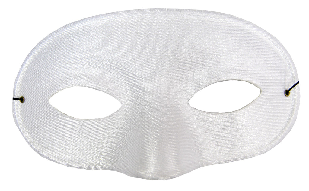 Half Mask Satin White