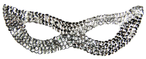 Cat Mask Sequin Silver