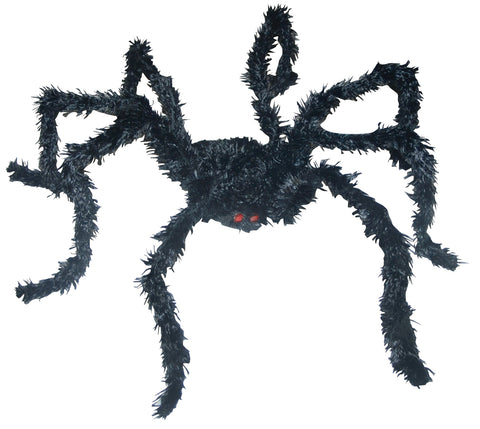 Spider Lightup Bk Long Hair