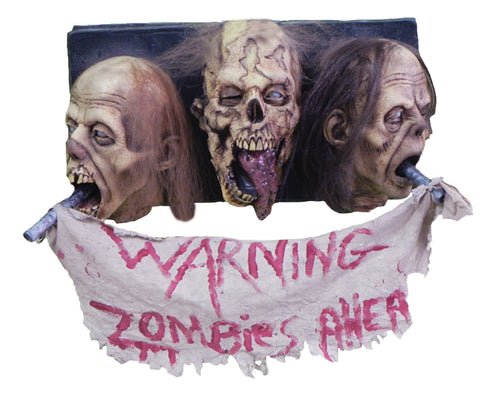 Zombie Wall Plaque 3 Faced