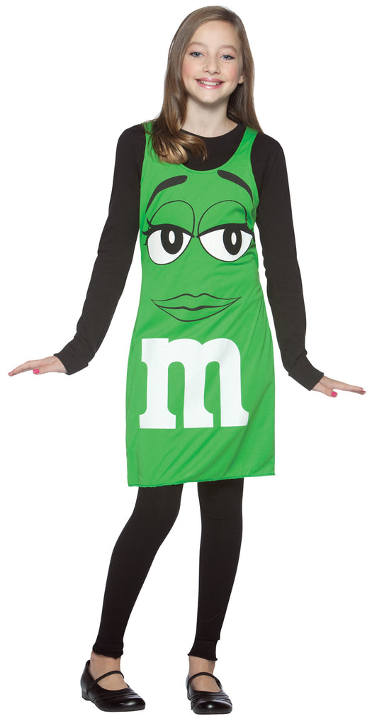 M&m Green Tank Dress Xs Teen