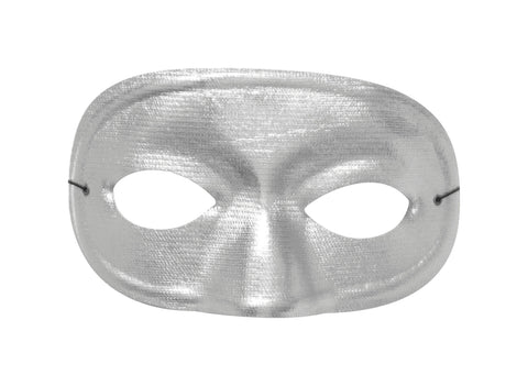 Half Domino Mask Metallic Silv