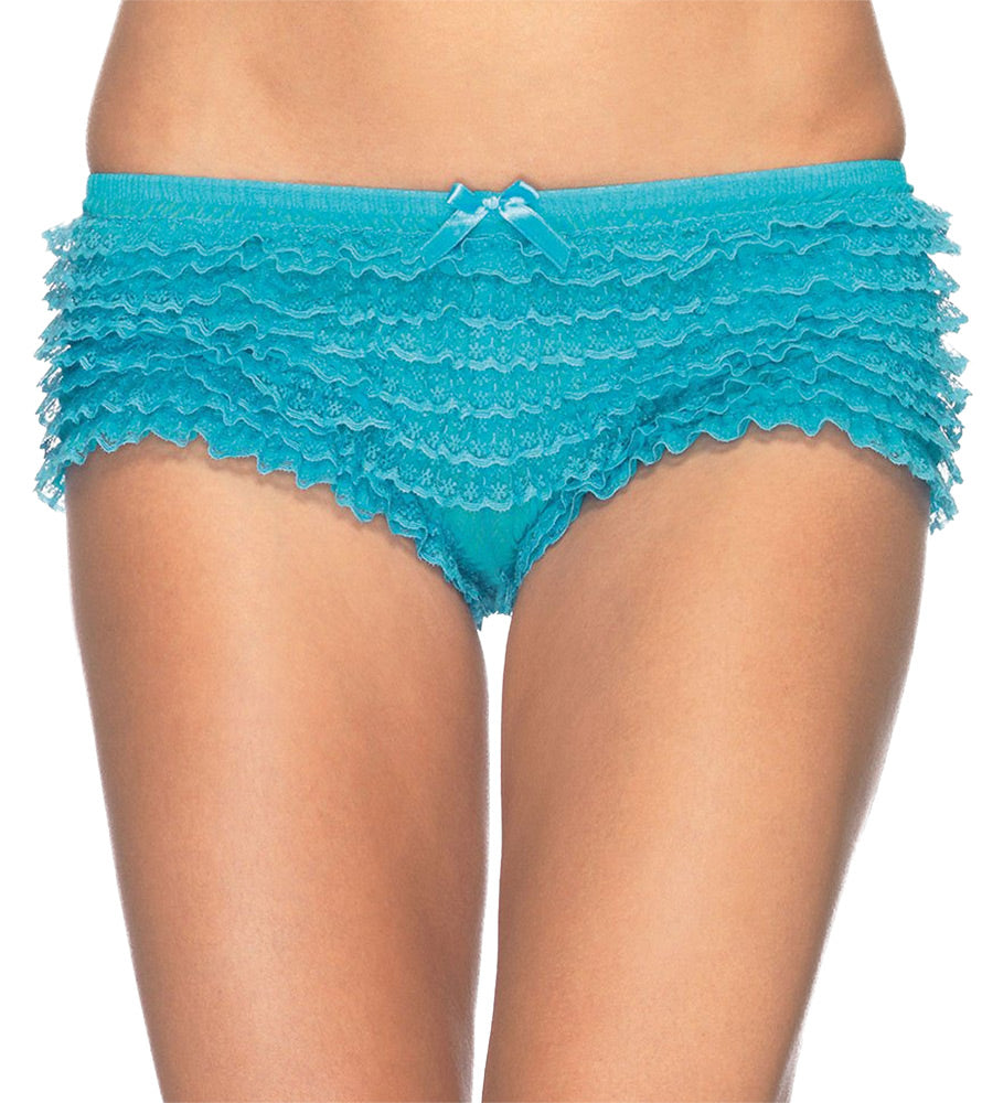 Briefs Ruffle Neon Blue