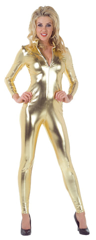 Stretch Jumpsuit Gold Large