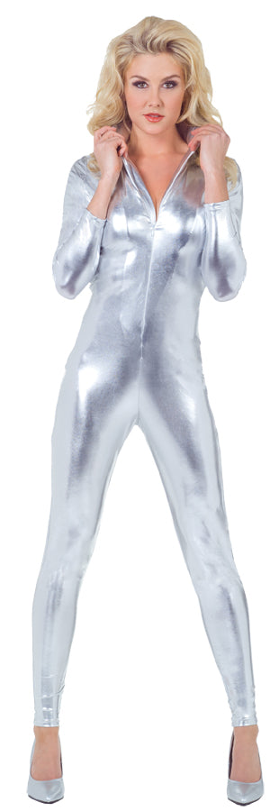 Stretch Jumpsuit Silver Xlarge