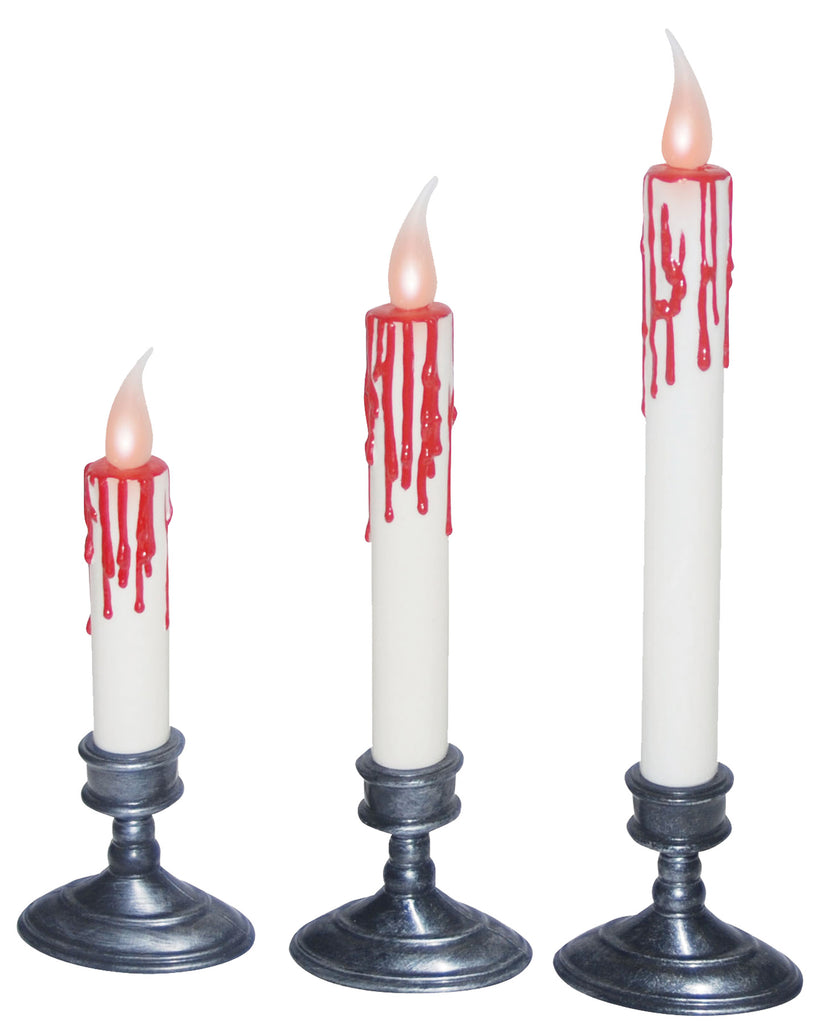 White Blood Dripping Candles -