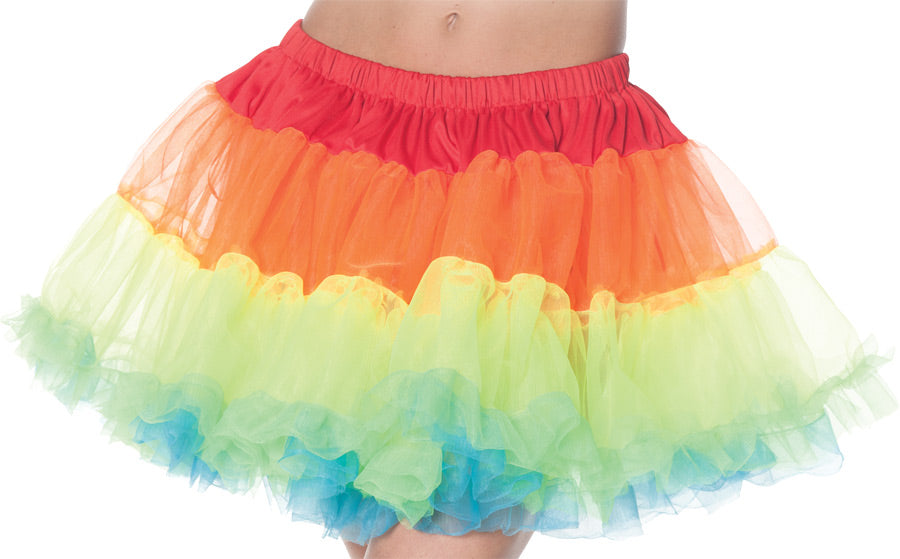 Petticoat Tutu Adult Rainbow