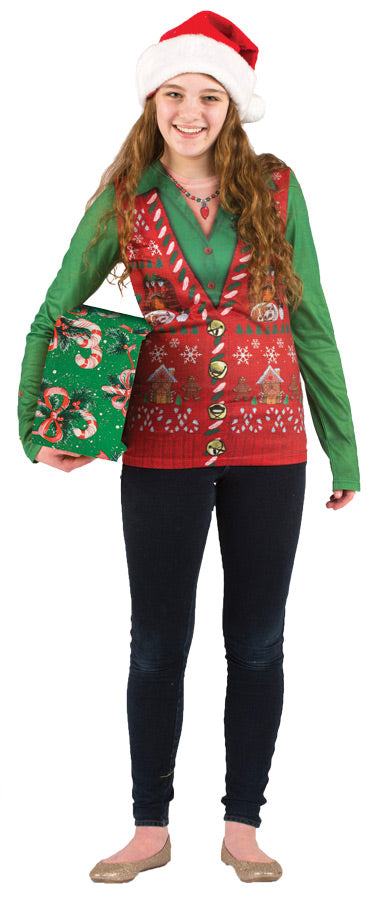 Ladies Ugly Christmas Vest Sm