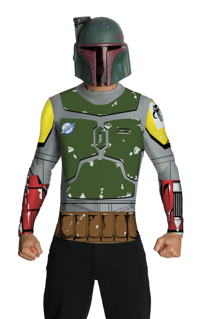 Boba Fett Top Cape Mask Adt Lg