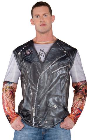 Photo Real Shirt Biker Jacket