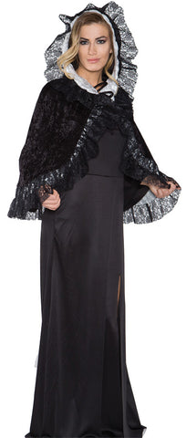 Lace Capelet Grey Adult