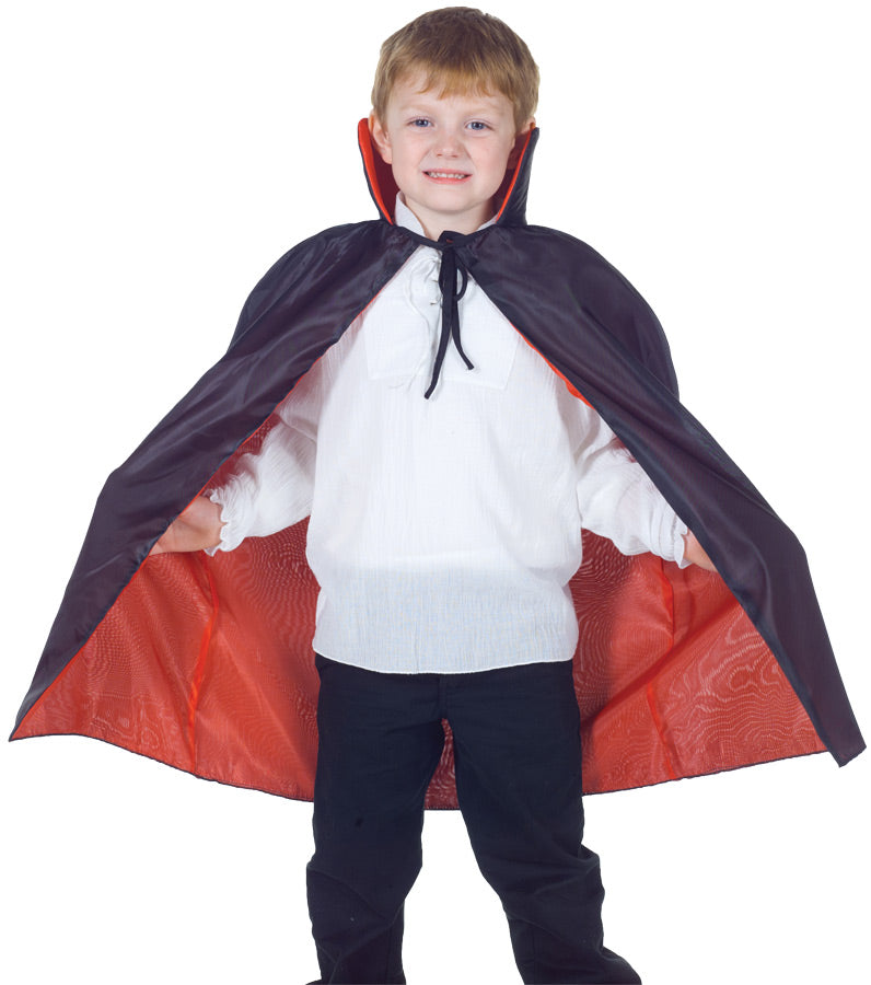 Cape Taffeta Child Red-black