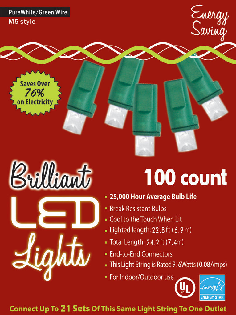 Holiday Lights 100l M5 Pure Wt