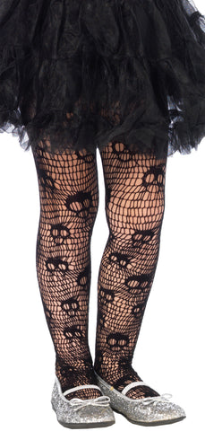 Tights Skull Striped Net Child